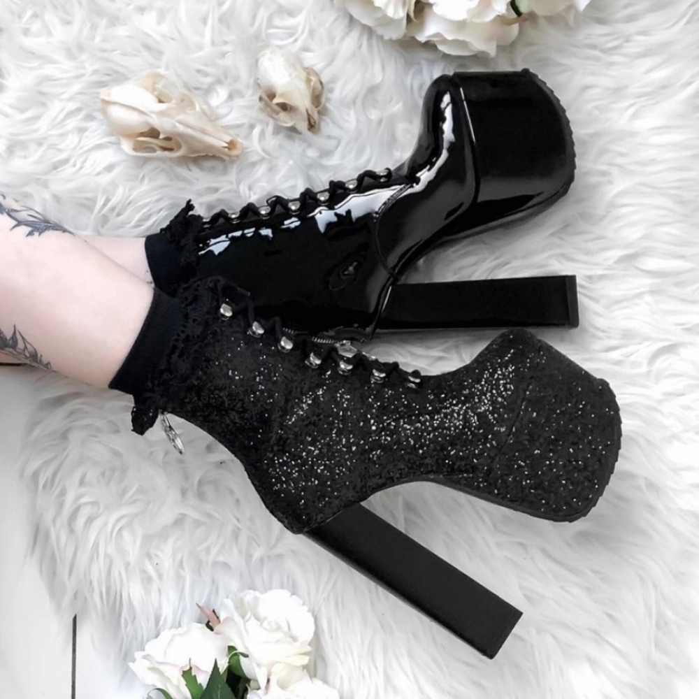 Killstar Trance/Bowie Platform Heels (one of each)
